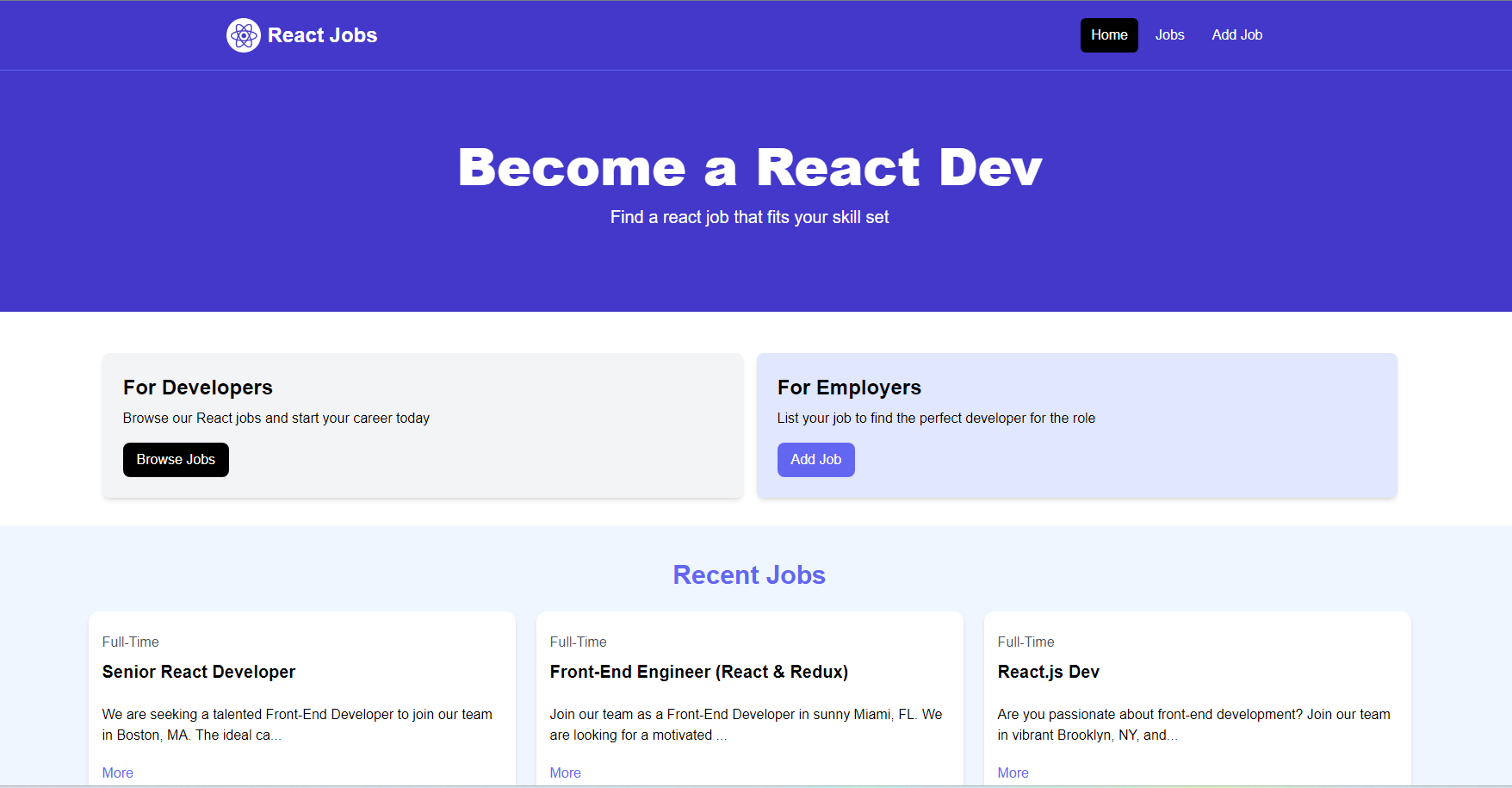 Job Listings Frontend Project